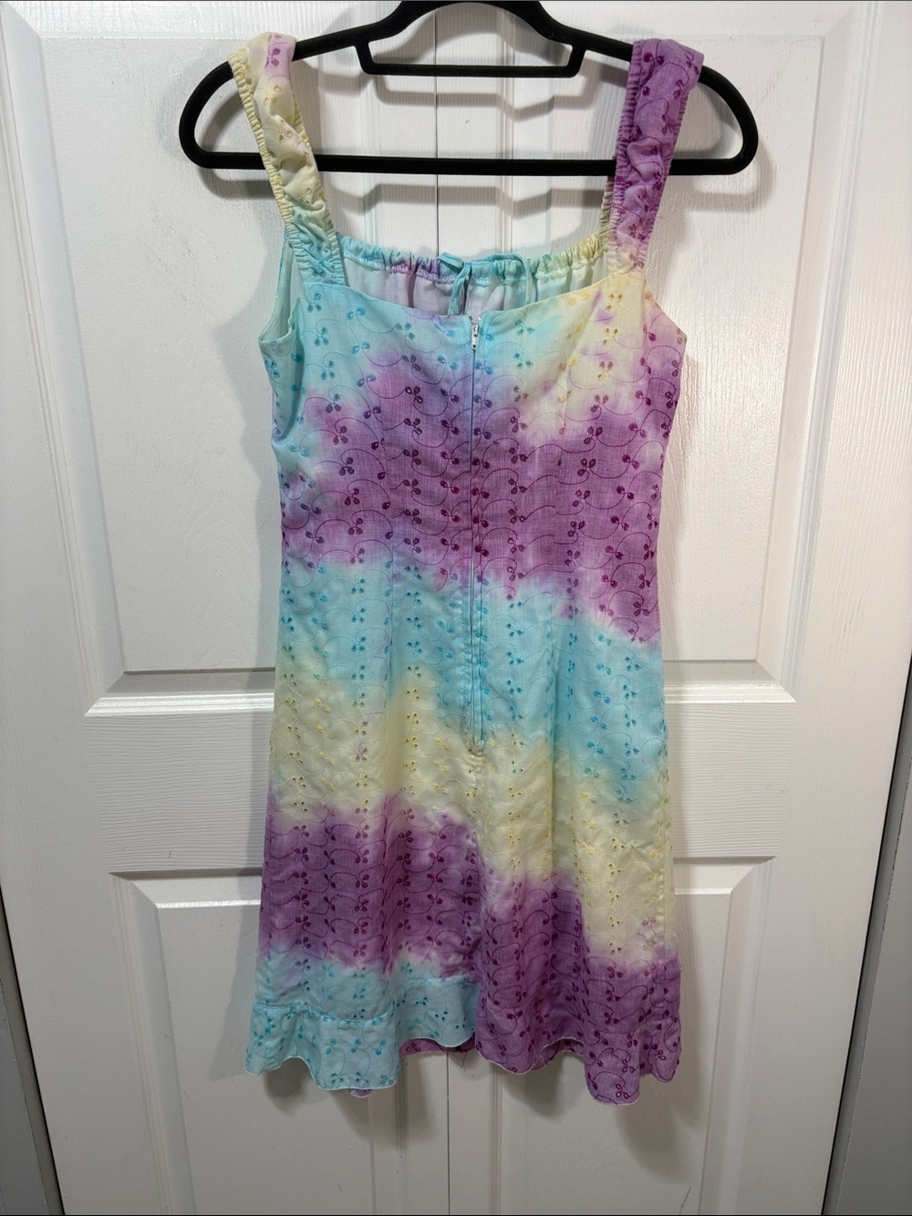 Vintage Le Château Pastel Eyelet Sundress | Fairycore Cottagecore Y2K | Size M - Picture 3 of 7